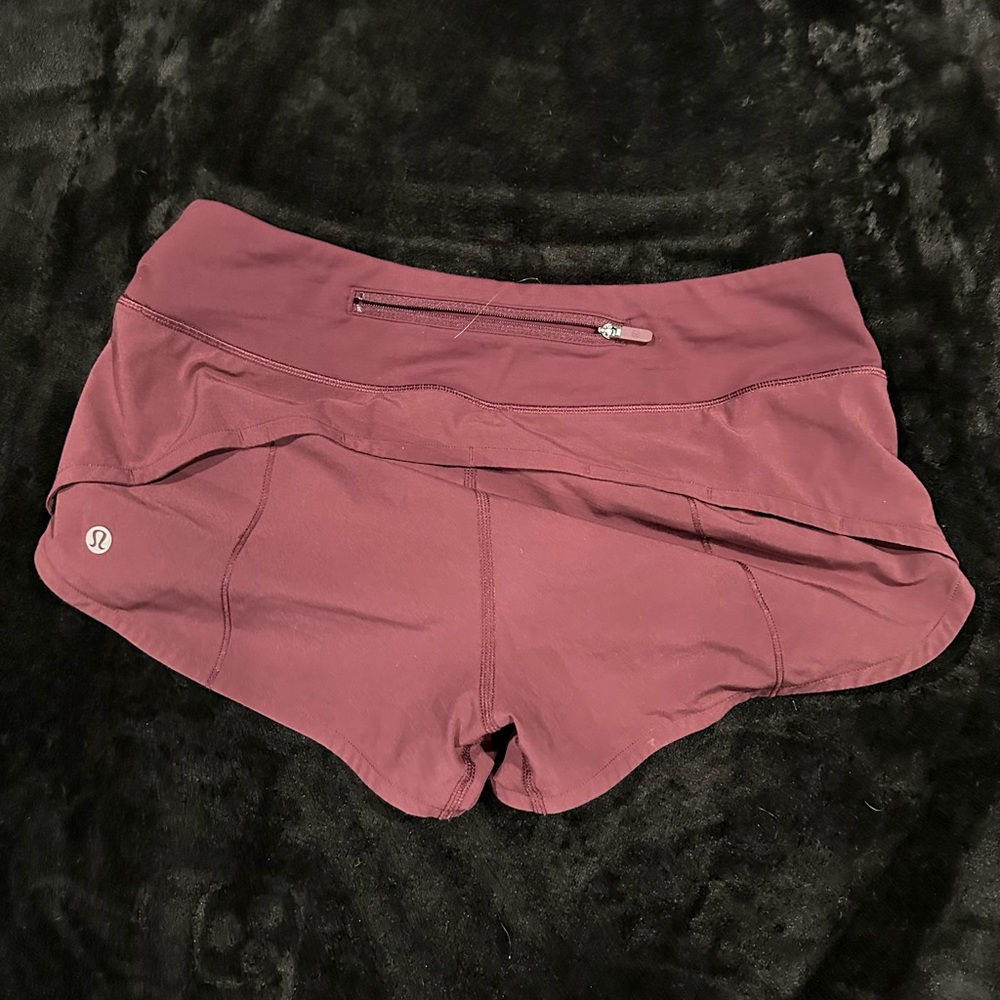 Maroon Discontinued Size 4 Lululemon Shorts